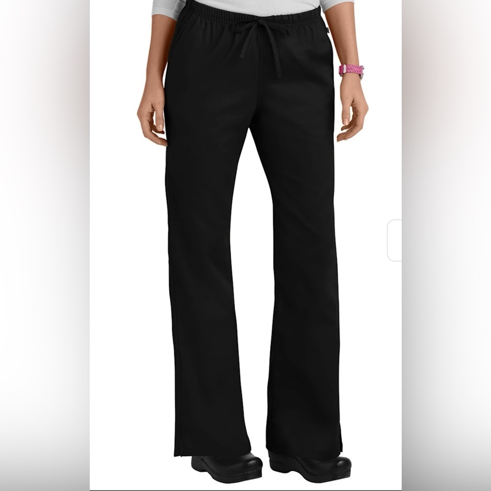 Cherokee Workwear Flare Leg Scrub Pants- Black